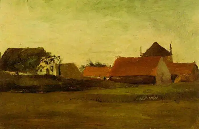 Gogh, Vincent van: Farmy v Loosduinen, poblížku Hague