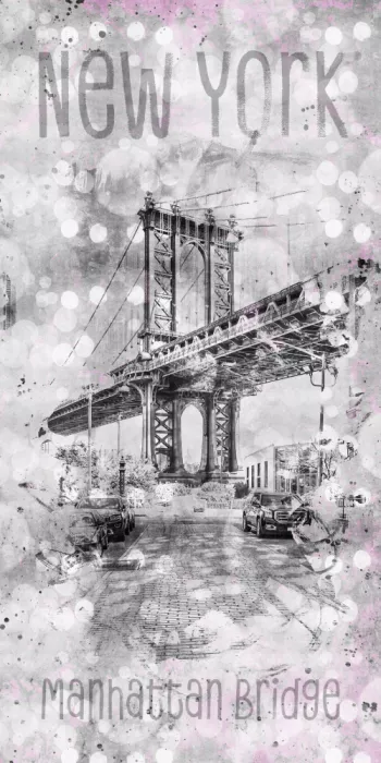 Viola, Melanie: Arte gráfico NEW YORK CITY Manhattan Bridge