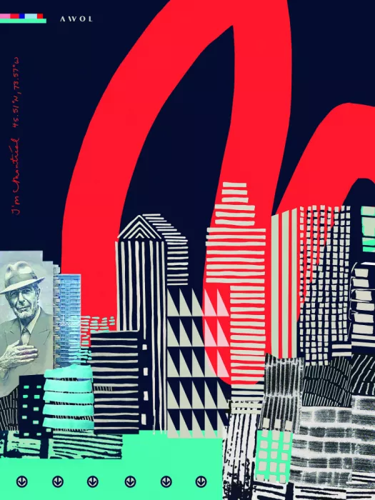 Alex, Art Awol: Urban Skyline Art, Póster Gráfico de Pared Montreal City
