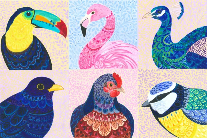 Brent, Isabelle: Dekorative Vogelmuster
