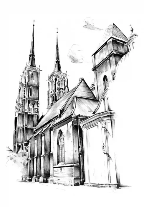 Kulik: Dibujo de arte arquitectónico Boceto 48