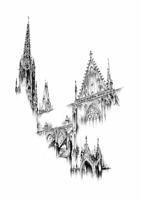 Kulik: Dibujo de arte arquitectónico Boceto 55