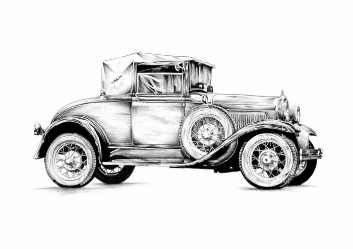 Kulik: Automobile Art Drawing Sketch 5