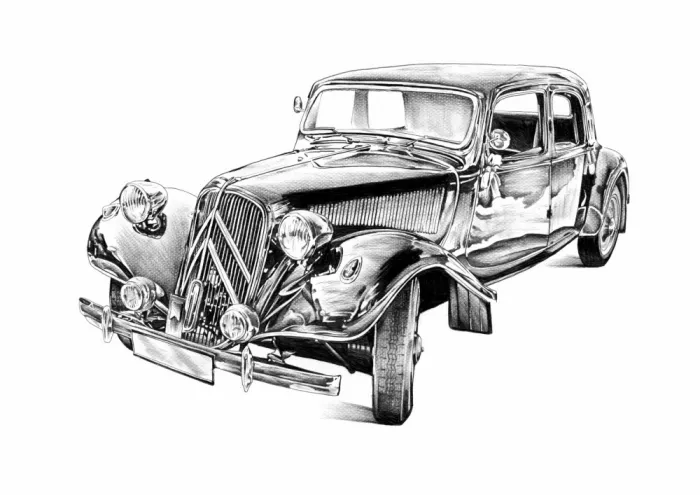 Kulik: Automobile Art Drawing Sketch 7