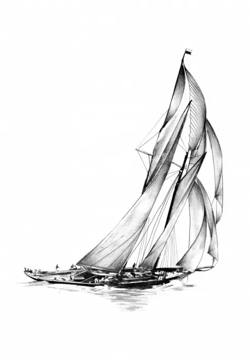 Kulik: Barca, Mare, Arte Marina, Disegno, Schizzo 2