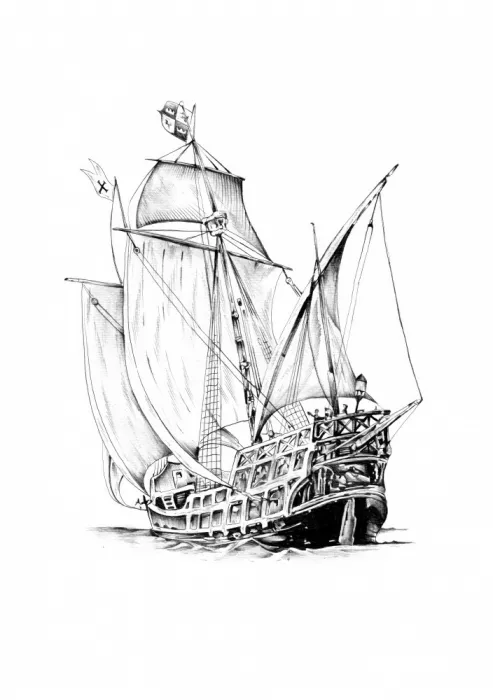 Kulik: Barca, Mare, Arte Marina, Disegno, Schizzo 15