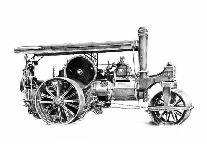 Kulik: Locomotive Art Drawing Sketch 4