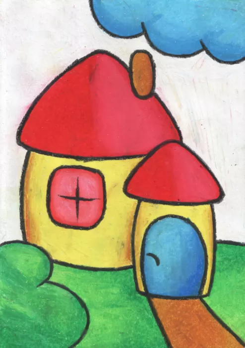 Kulik: Dibujo de tiza oleosa 24