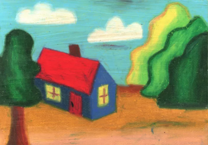 Kulik: Dibujo artístico en crayón oleoso n.º 94