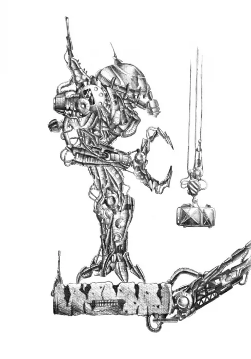 Kulik: Science Fiction Cyborg Art Drawing Sketch 120