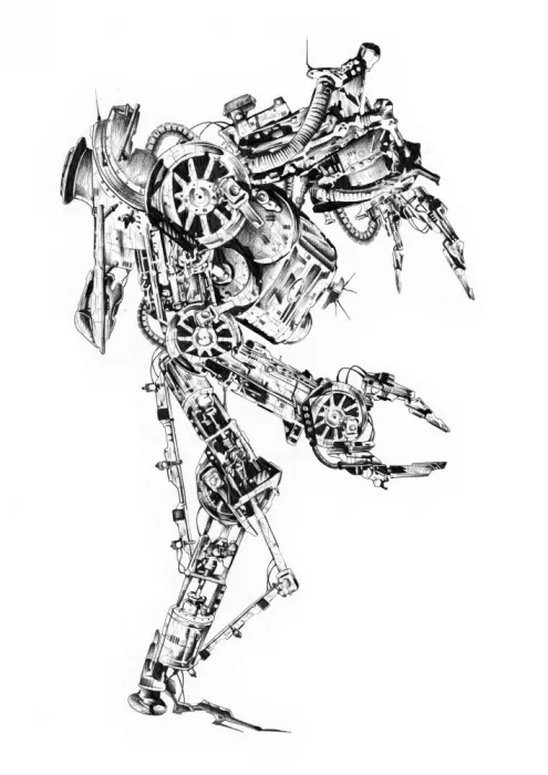 Kulik: Science Fiction Cyborg Art Drawing Sketch 95