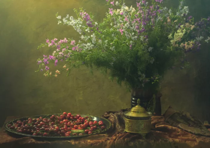 UstinaGreen: Bodegón con la cereza
