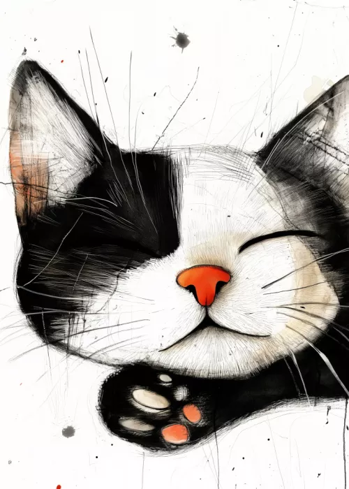 Jaszke, Justyna: Drawing Cat Animal Art (13)
