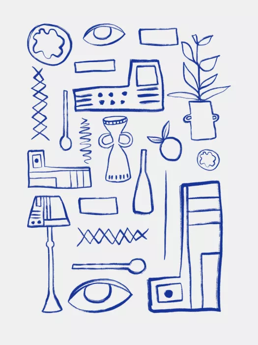 Treechild: Blue Objects Study