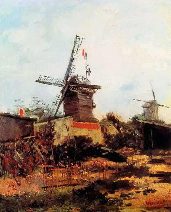 Gogh, Vincent van: Větrný mlýn v Blute-Fin