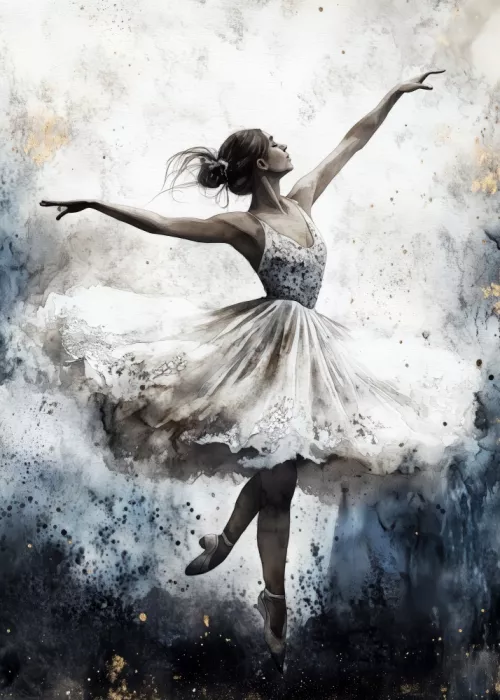 Jaszke, Justyna: Bailarina de Ballet Acuarela (6)