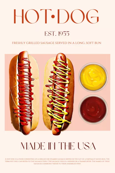 Khokhar, Nazma: Hot Dogs mit Senf und Ketchup