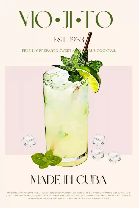 Khokhar, Nazma: Mojito-Druck Cocktail