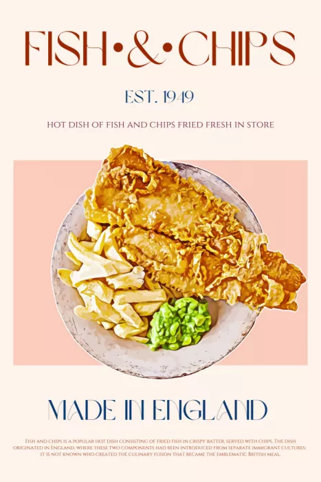 Khokhar, Nazma: Klasický pokrm Fish and Chips