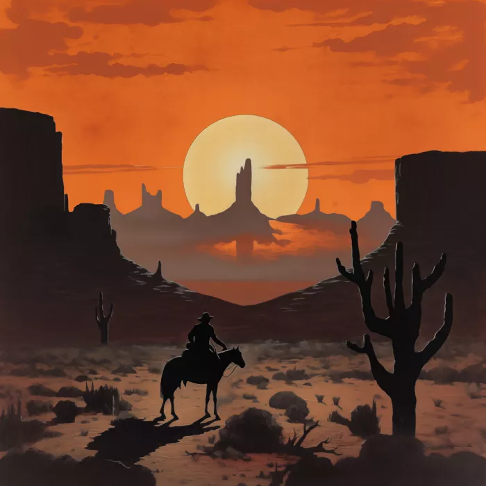 Magnusson, Andreas: Sonnenuntergang Cowboy