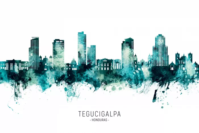 Tompsett, Michael: Skyline de Tegucigalpa Honduras