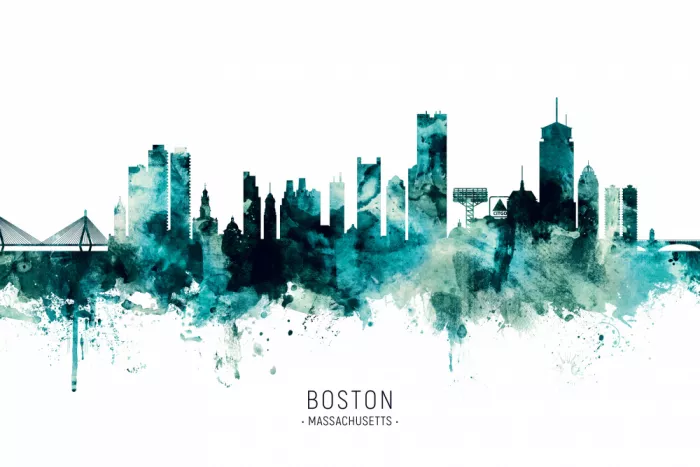 Tompsett, Michael: Skyline de Boston, Massachusetts