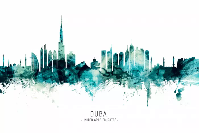 Tompsett, Michael: Skyline de Dubaï, EAU