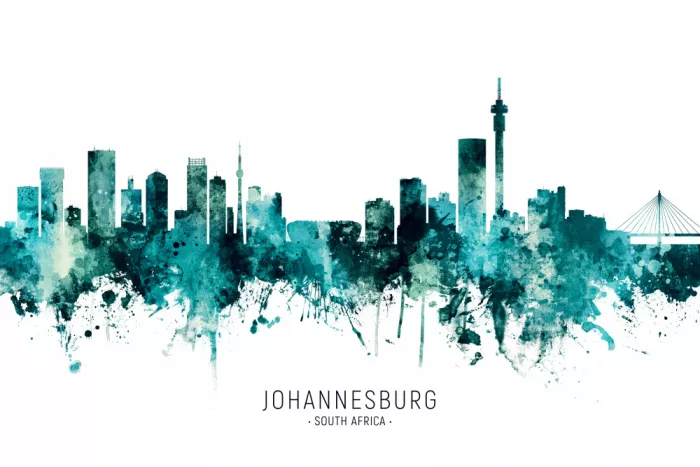 Tompsett, Michael: Johannesburg South Africa Skyline