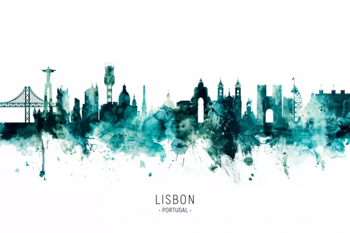 Tompsett, Michael: Skyline de Lisboa Portugal