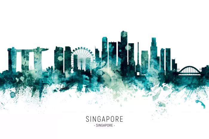 Tompsett, Michael: Skyline di Singapore