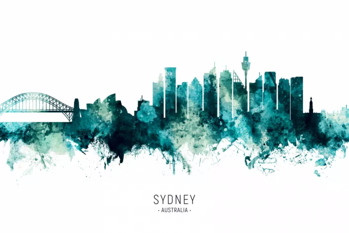 Tompsett, Michael: Skyline de Sydney Australia