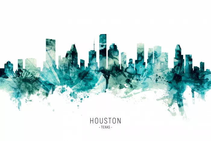 Tompsett, Michael: Skyline de Houston, Texas