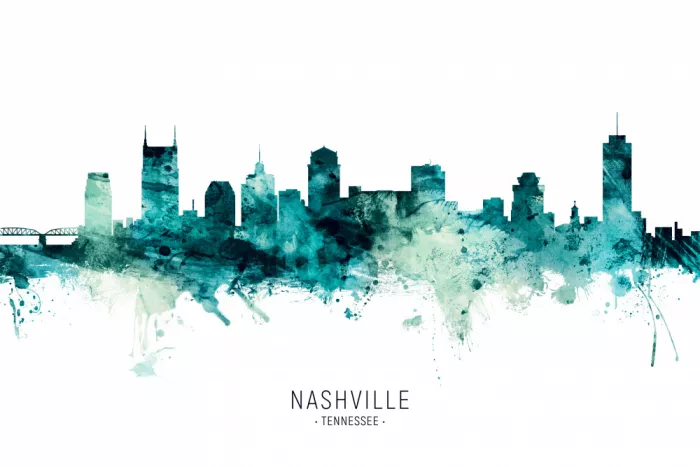 Tompsett, Michael: Skyline di Nashville Tennessee