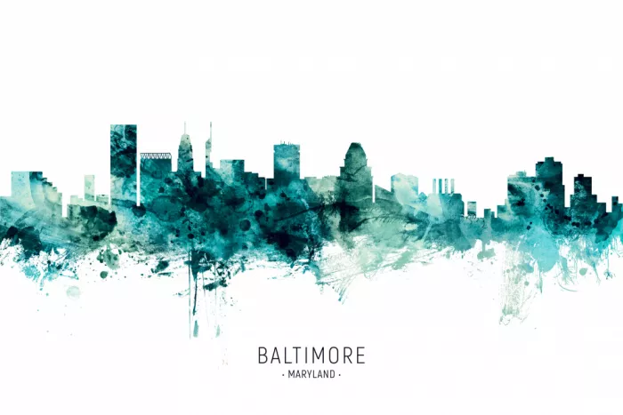 Tompsett, Michael: Skyline di Baltimore Maryland