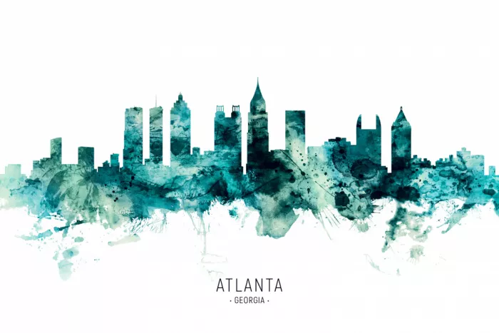 Tompsett, Michael: Skyline di Atlanta, Georgia