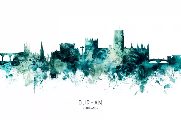 Tompsett, Michael: Skyline di Durham, Inghilterra - Paesaggio urbano