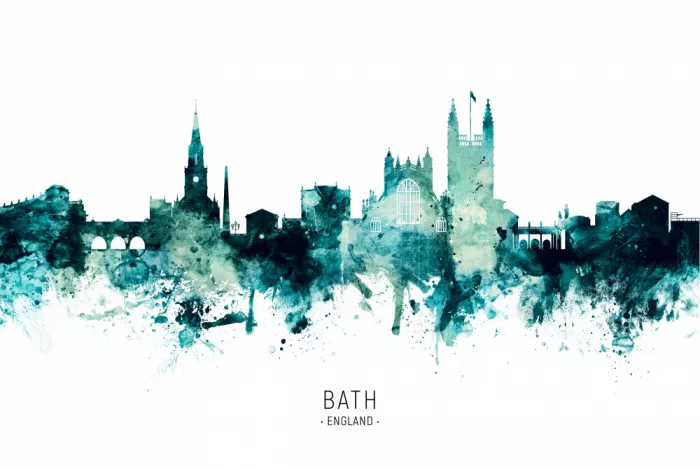 Tompsett, Michael: Bath England Skyline Paesaggio urbano