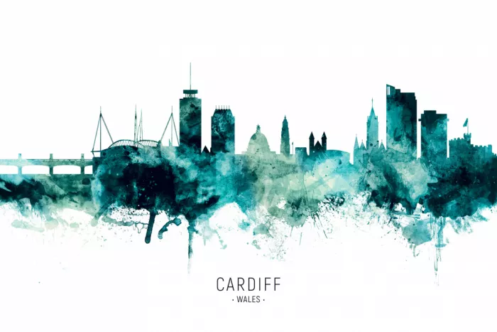 Tompsett, Michael: Skyline di Cardiff Wales