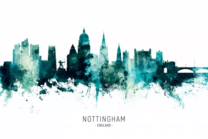 Tompsett, Michael: Skyline di Nottingham, Inghilterra