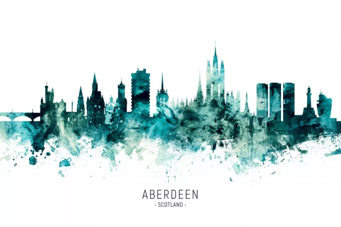Tompsett, Michael: Skyline di Aberdeen, Scozia