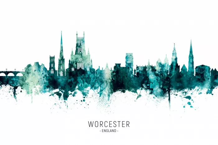 Tompsett, Michael: Skyline de Worcester, Inglaterra