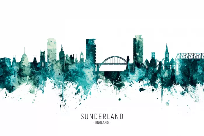 Tompsett, Michael: Skyline di Sunderland, Inghilterra