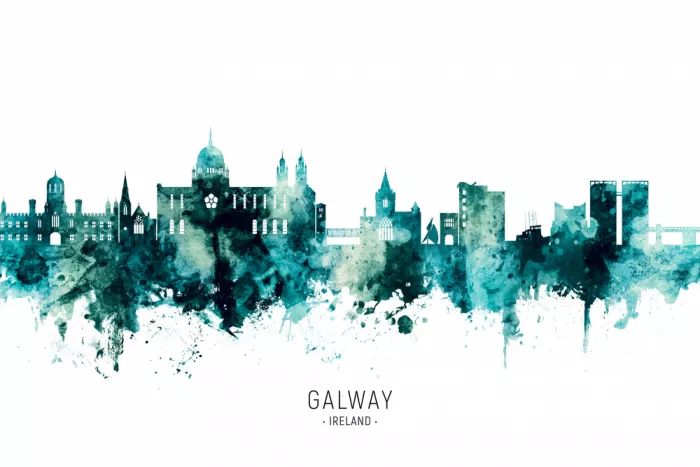Tompsett, Michael: Skyline di Galway, Irlanda