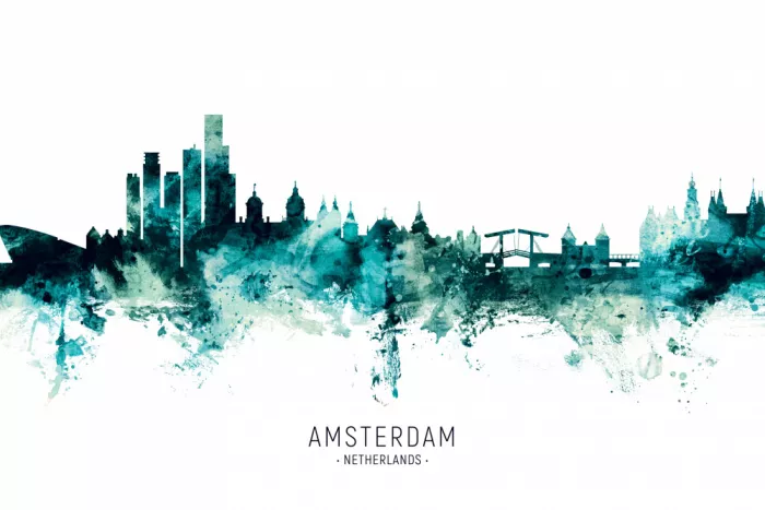 Tompsett, Michael: Amsterdam Países Bajos Skyline