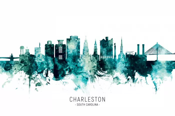 Tompsett, Michael: Skyline di Charleston, South Carolina