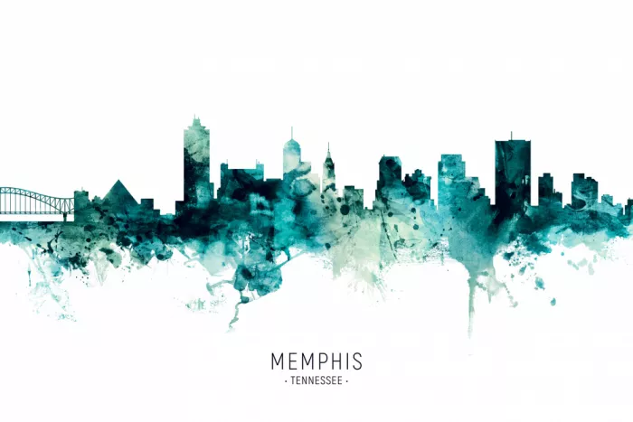 Tompsett, Michael: Skyline di Memphis Tennessee