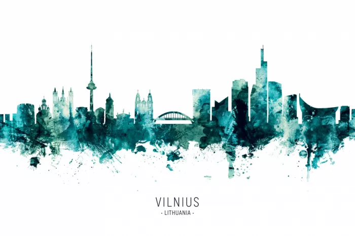 Tompsett, Michael: Skyline di Vilnius Lituania