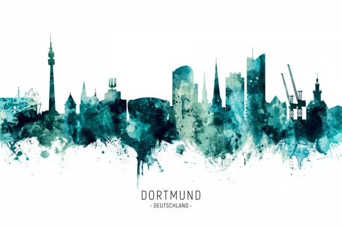 Tompsett, Michael: Skyline de Dortmund Allemagne