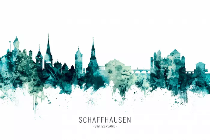 Tompsett, Michael: Silueta de Schaffhausen Suiza