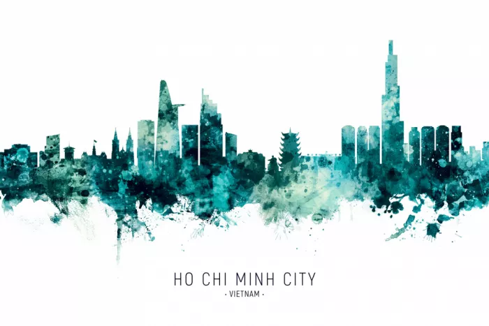 Tompsett, Michael: Skyline di Ho Chi Minh City Vietnam